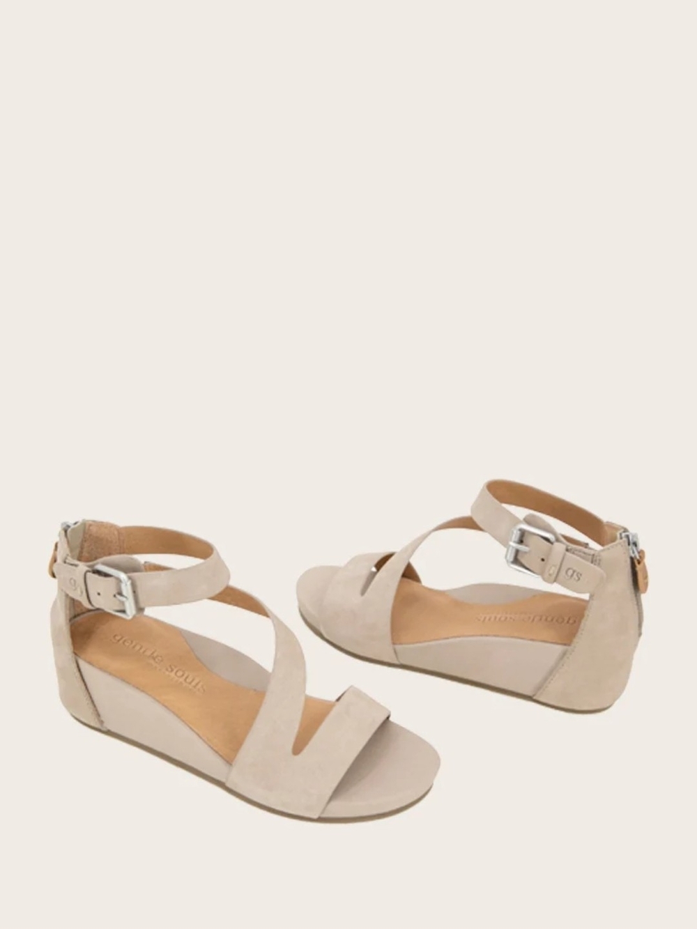 GENTLE SOULS - Gwen Nubuck Wedge Sandal